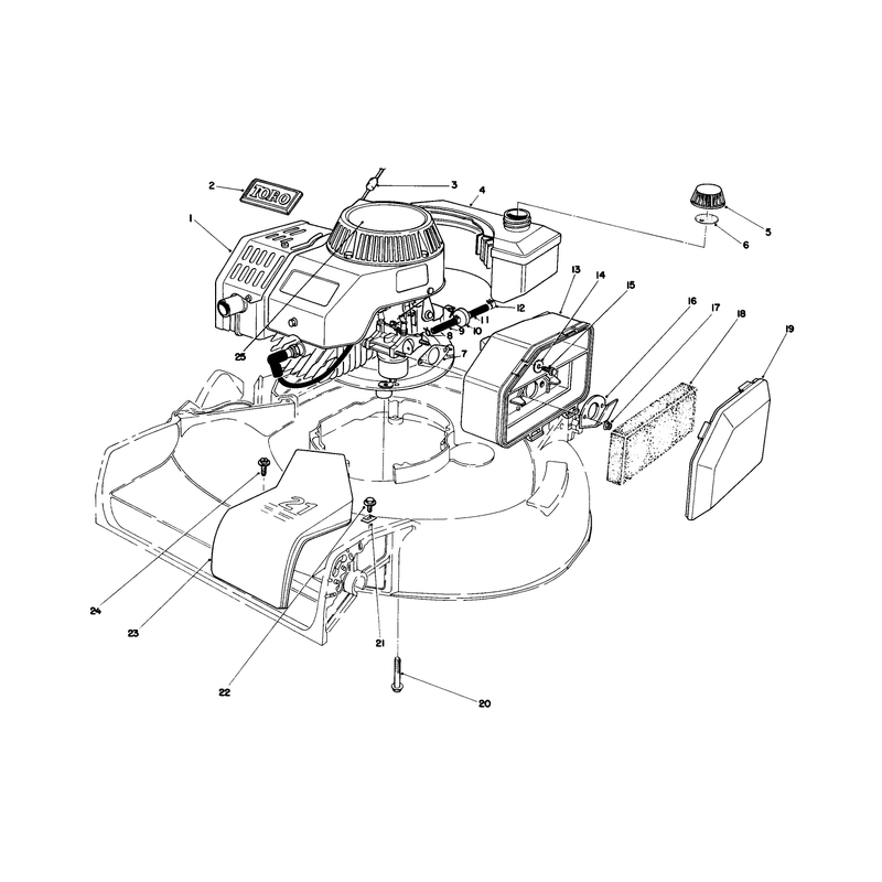 Engine Assembly Used on Units with Serial No 6004102 and Up