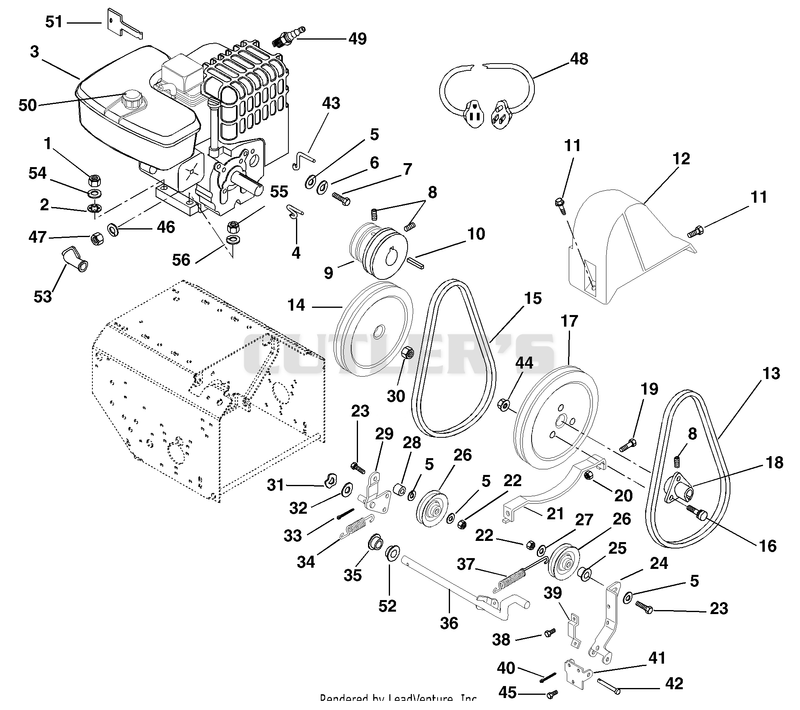 Engine And Belt Drive