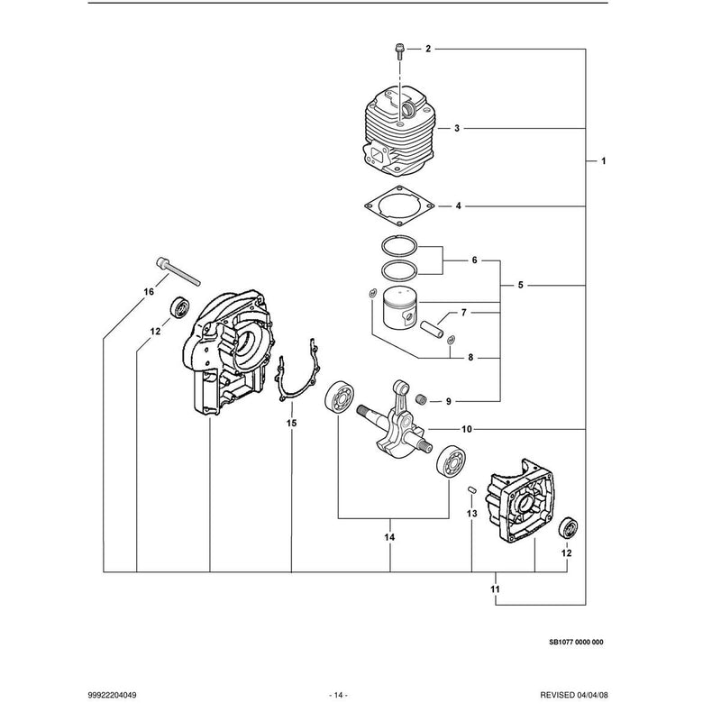 Engine, Short Block -- SB1077
