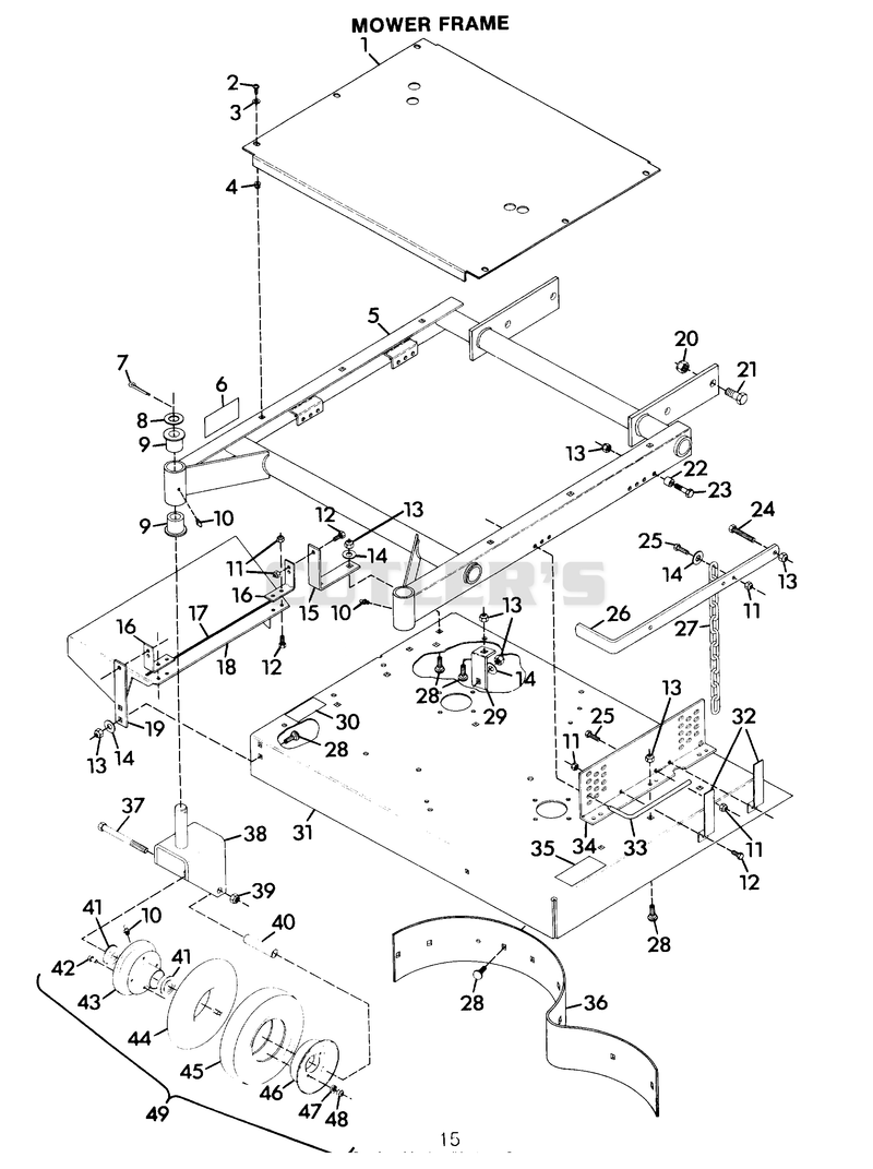 MOWER FRAME