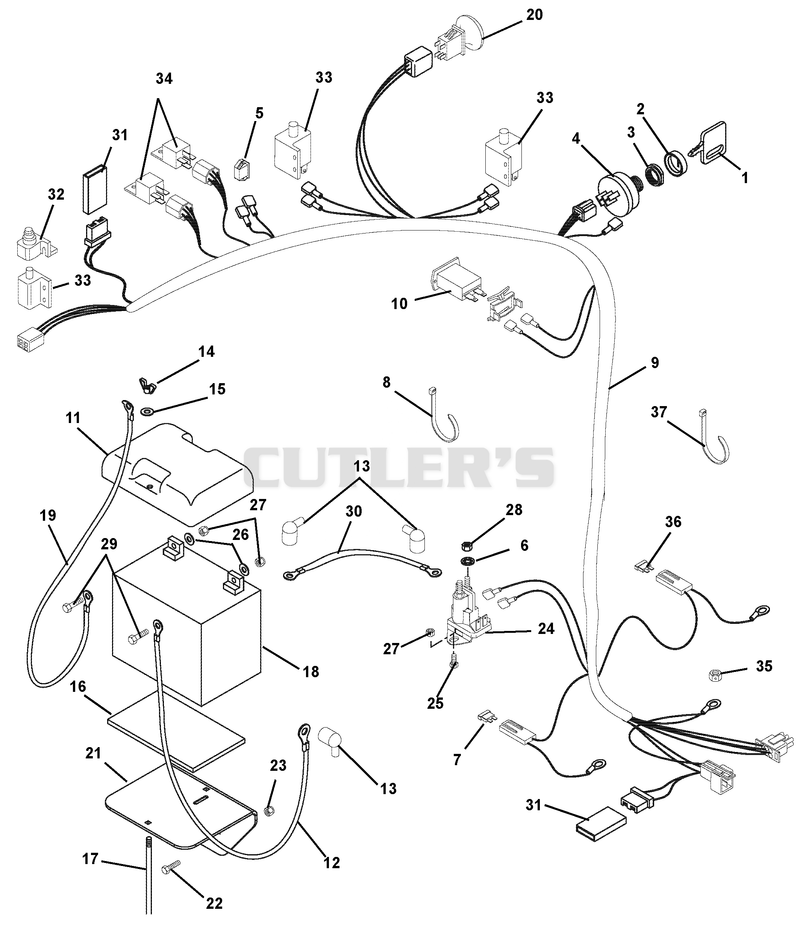 Electrical System - Electric Start - Pro Steer