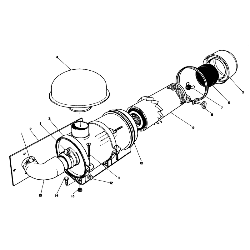 Remote Air Cleaner Kit No 55-8460 Optional