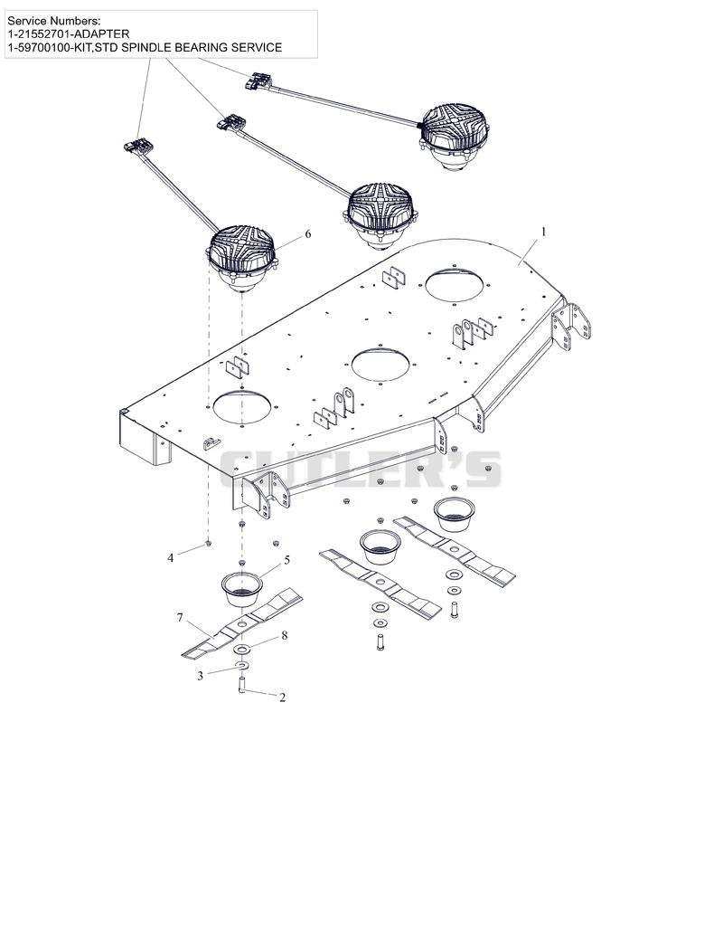 Deck, Blades, and Spindle Motors - SD