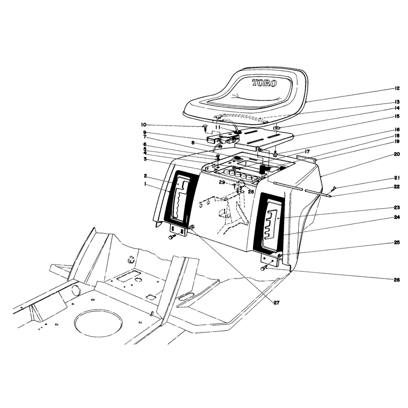 Rear Body & Seat Assembly