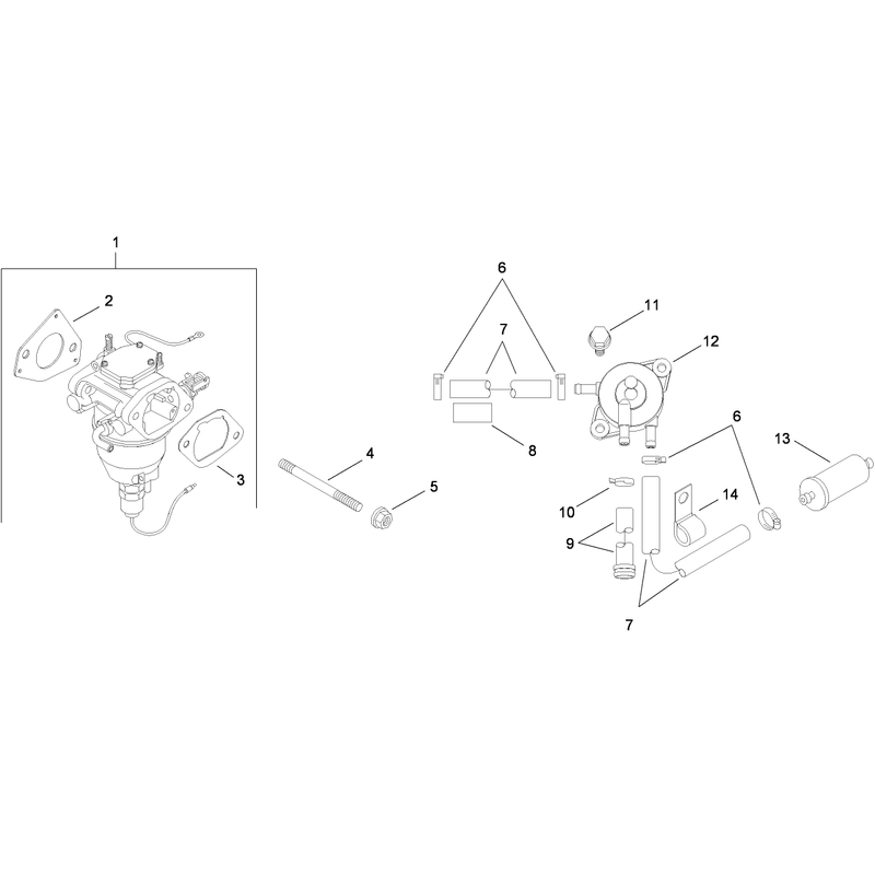 Fuel System Assembly Kohler SV715-0016