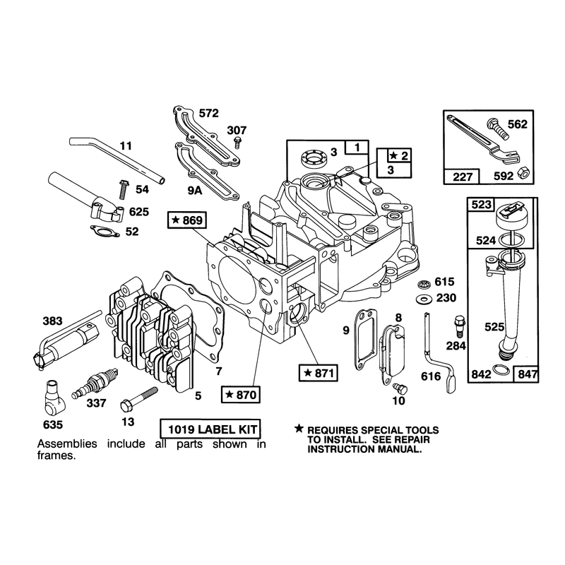 Engine Briggs and Stratton Model 122702-3171-01