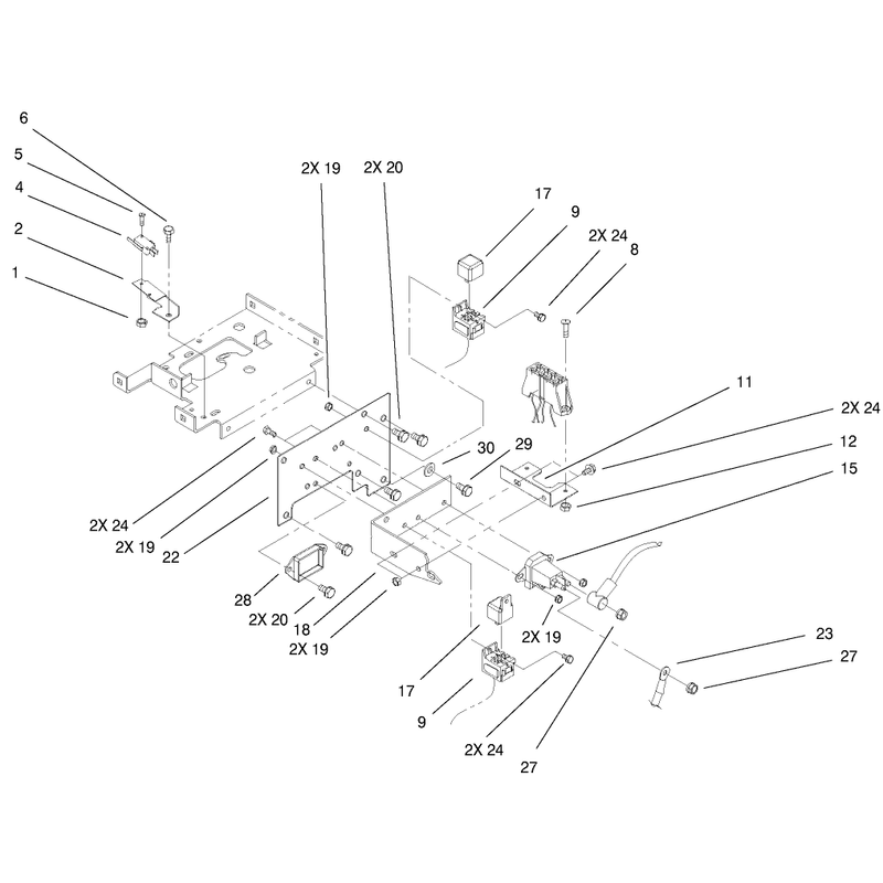 Hoodstand Electrical Mounting Assembly