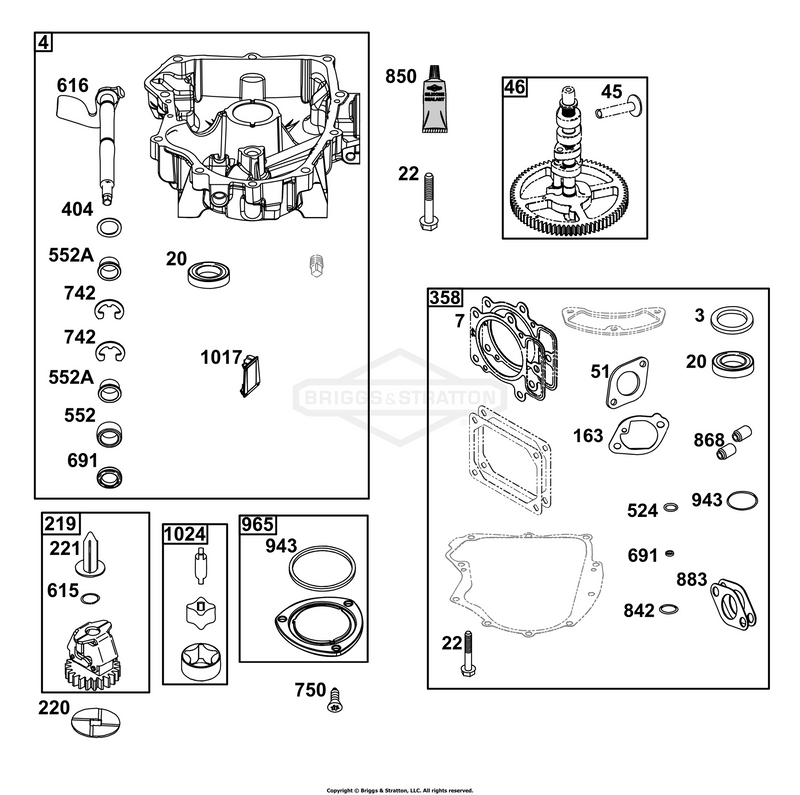 Crankcase Cover/Sump Group