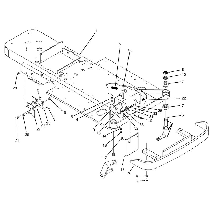 Frame and Front Wheel Fork Assembly