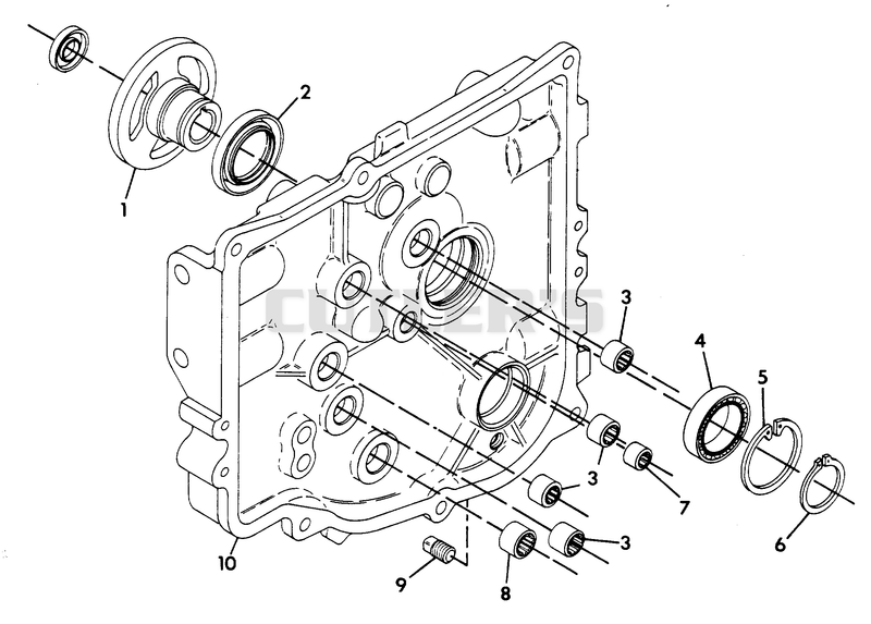 NUMBER THIRTEEN - TRANSMISSION COVER ASSEMBLY