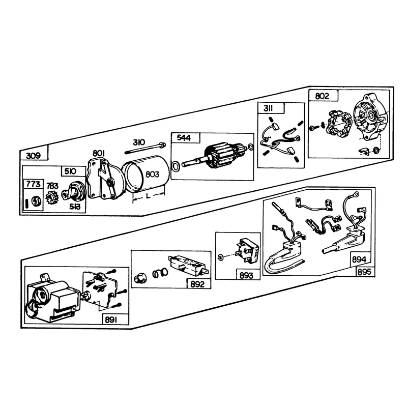 Starter Motor Kit Model No. 37-4630 (optional)