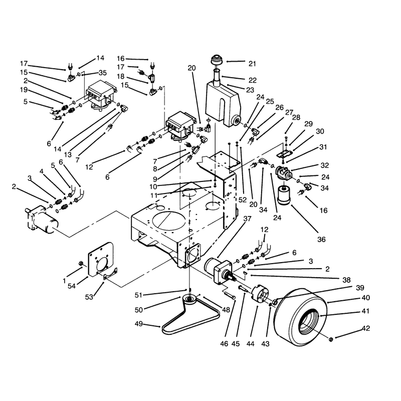 Wheel Assembly and Hydraulic Components