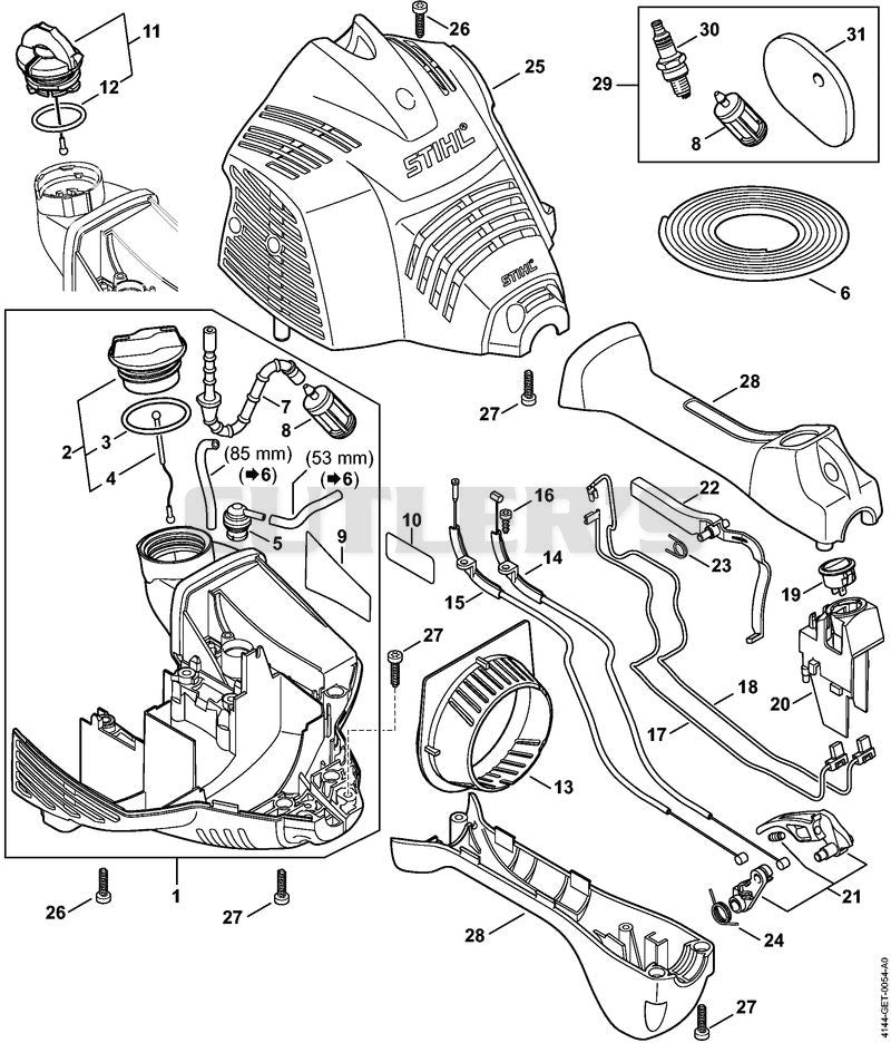 Engine housing (Loop handle)