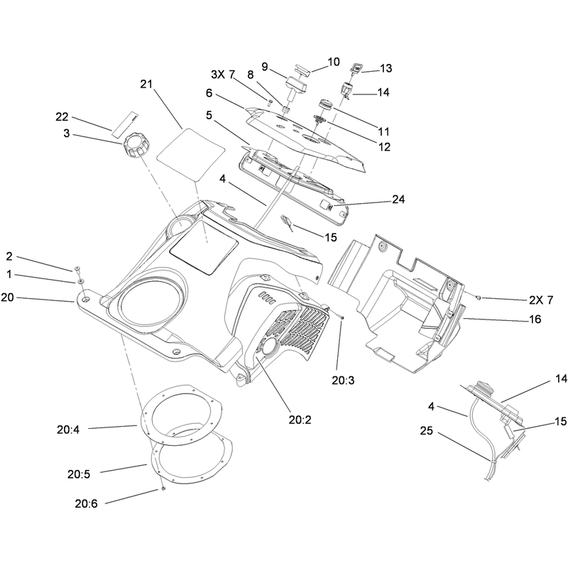 Shroud and Control Panel Assembly