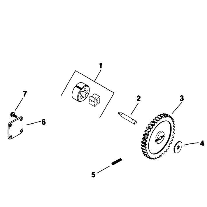 Oil Pump Engine Kohler Model No M18qs-24657 Continued