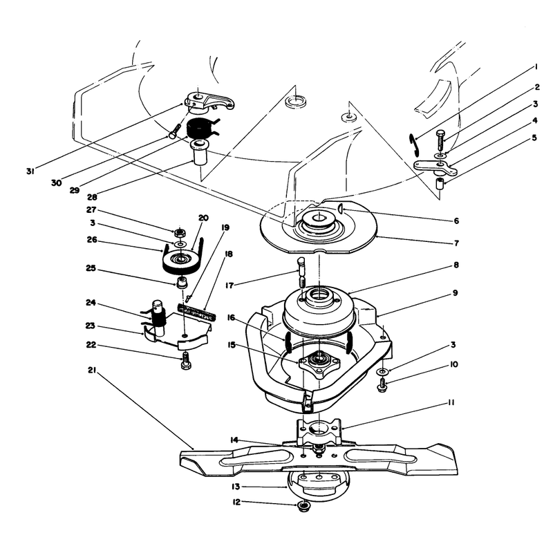 Blade Brake Clutch Assembly
