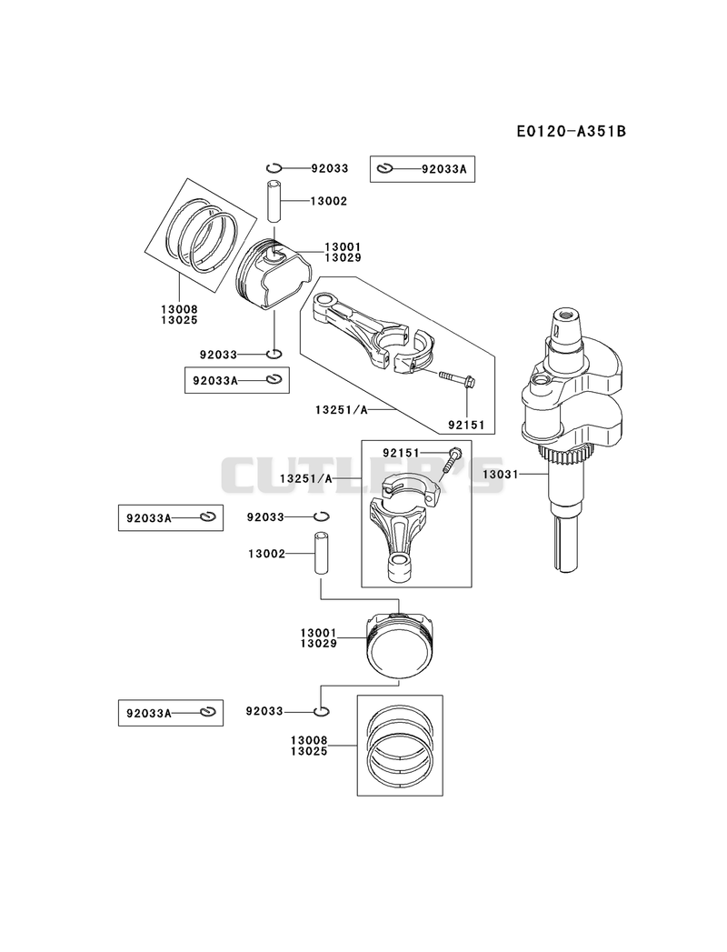 PISTON/CRANKSHAFT