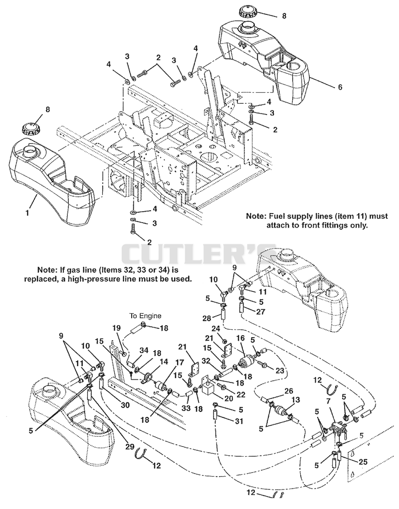 Fuel Tanks And Hoses - EFI