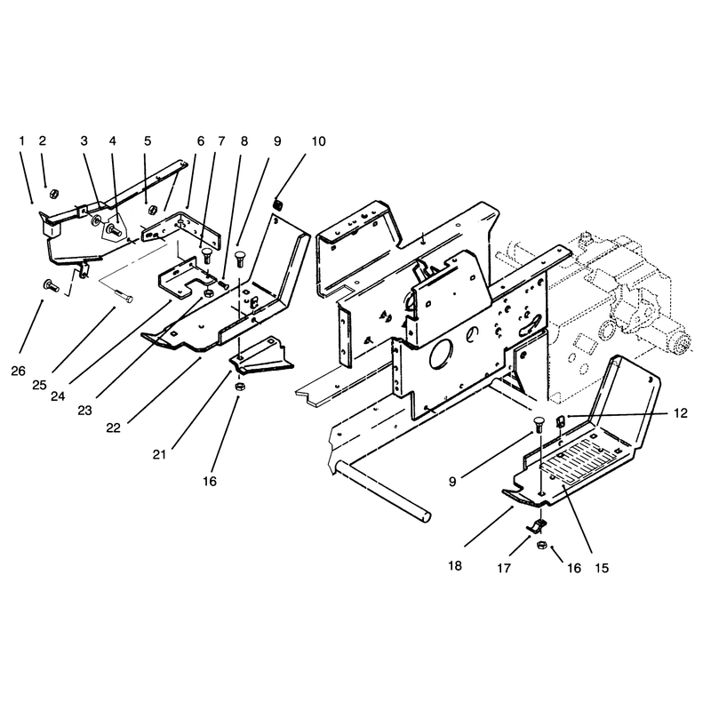 Belt Guard and Footrests