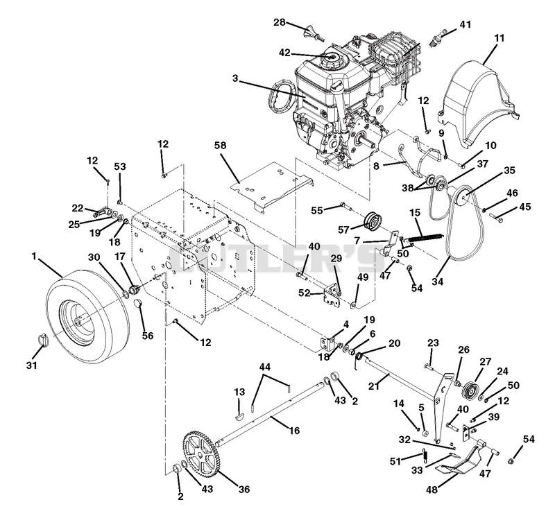 Engine And Belt Drive