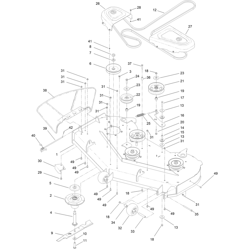 54 Inch Deck Assembly