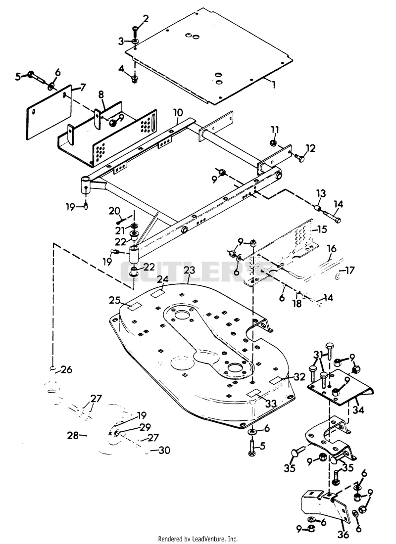 MOWER FRAME
