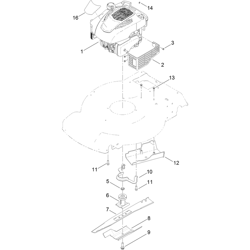 Engine and Blade Assembly