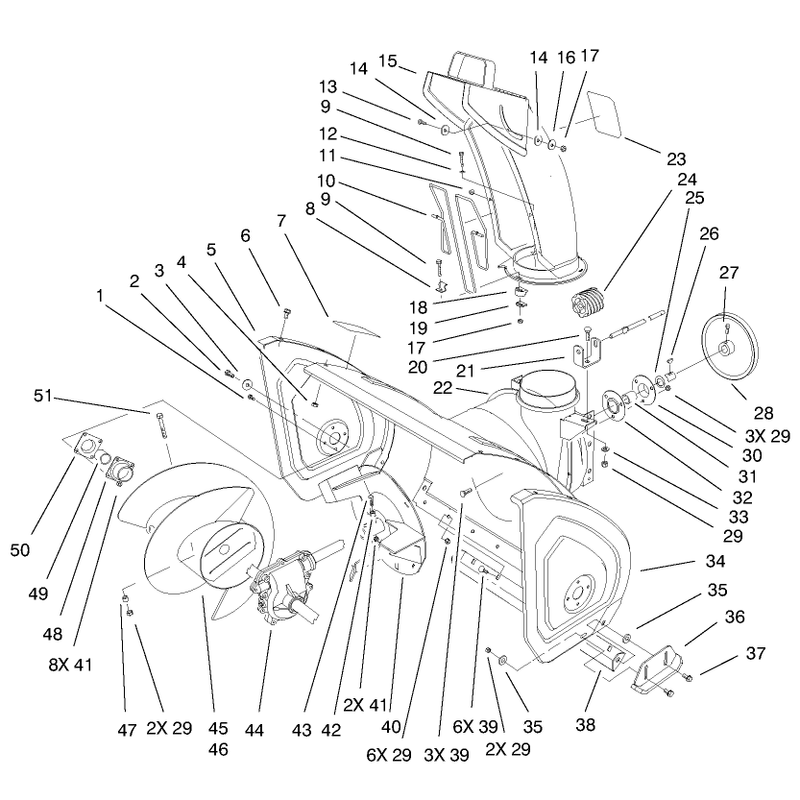 Auger & Housing Assembly