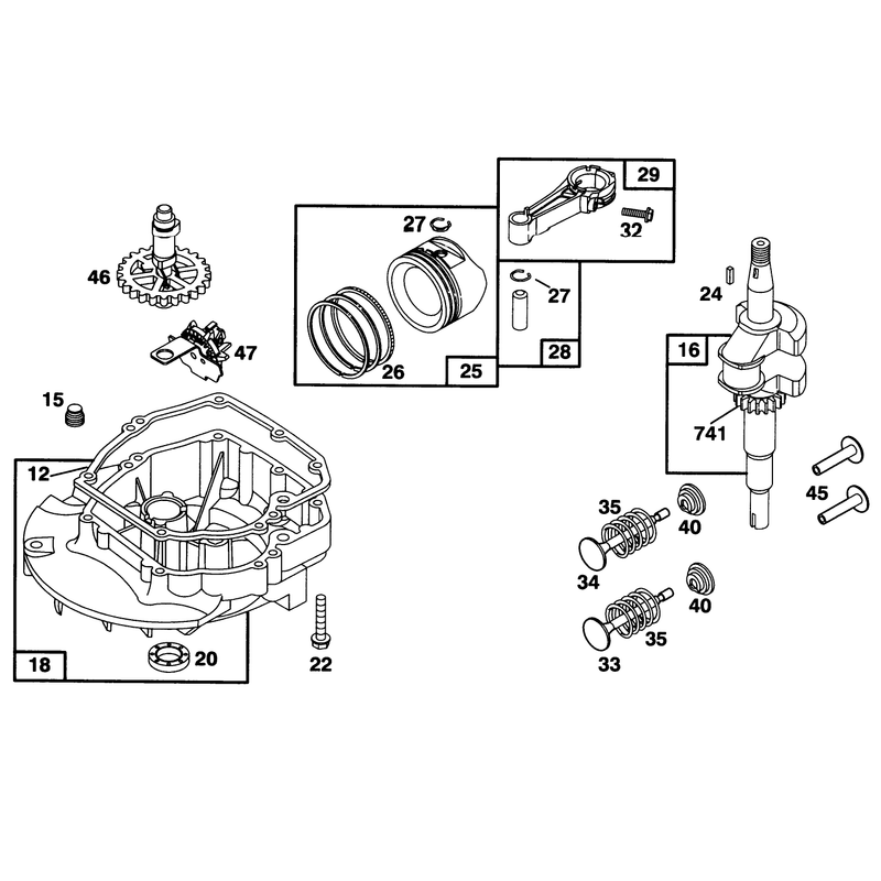 Engine Briggs and Stratton Model 128807-0658-01