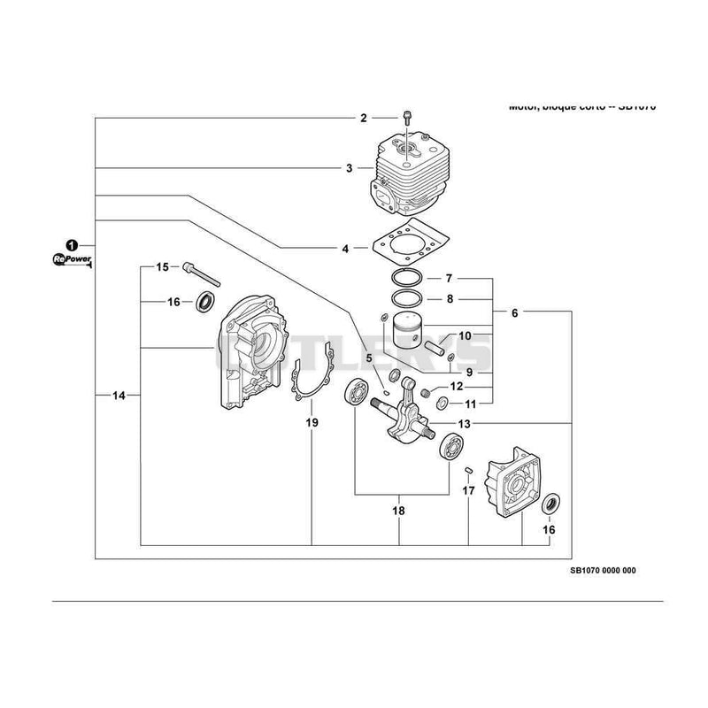 Engine, Short Block -- SB1070
