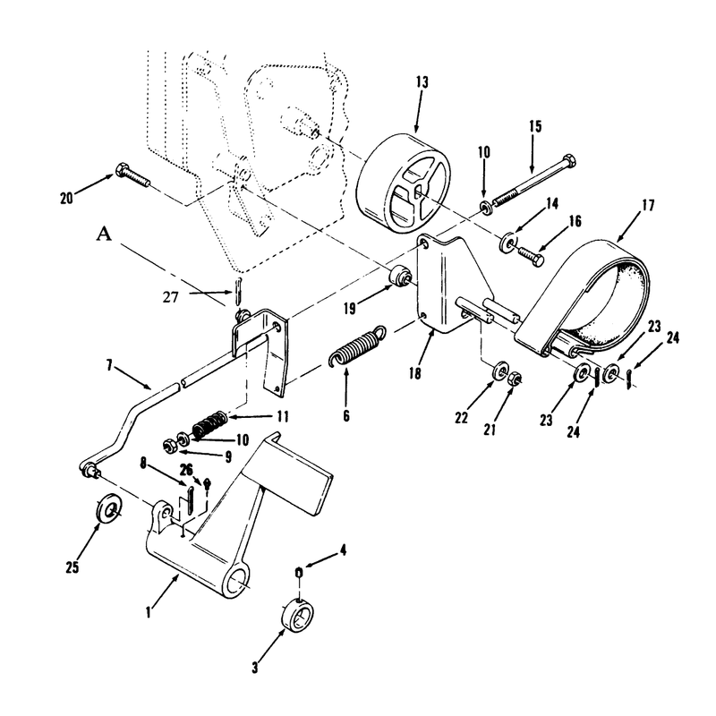 Clutch Brake and Speed Control Linkage