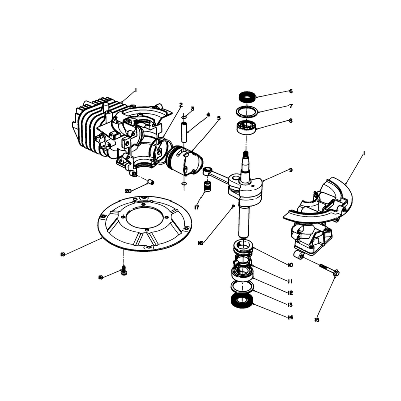 Crankshaft Assembly Engine No 47pm1-2