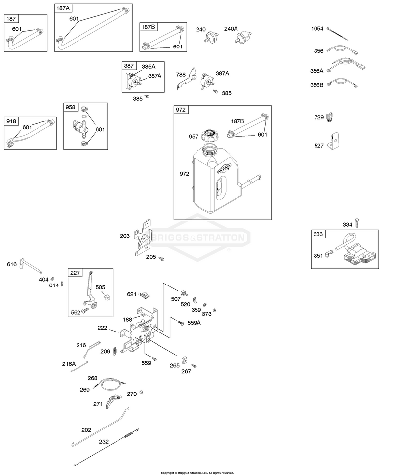 Controls, Fuel Supply, Governor Spring, Ignition