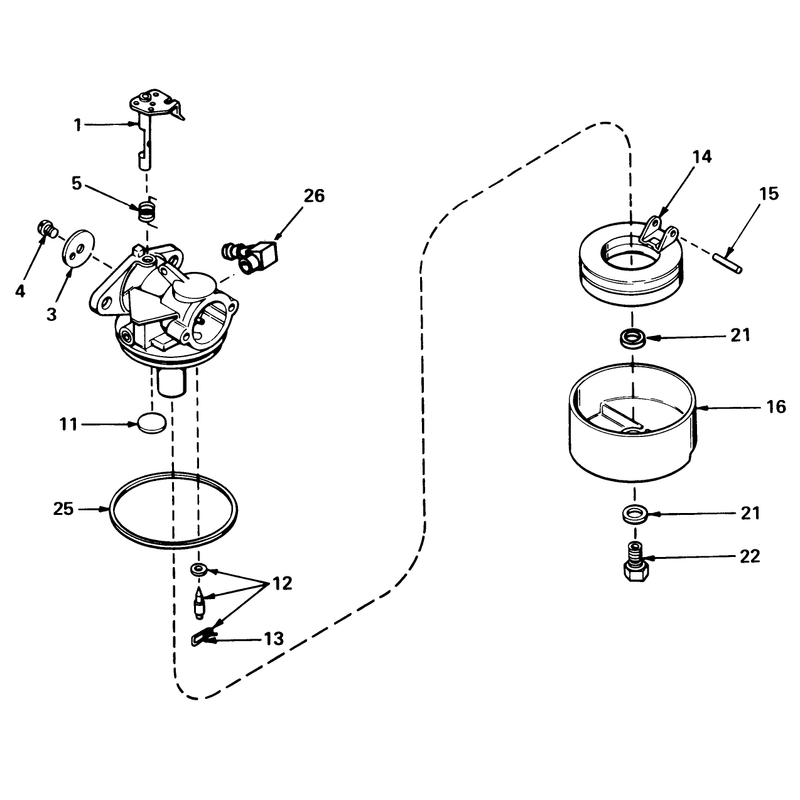 Carburetor No 631784a