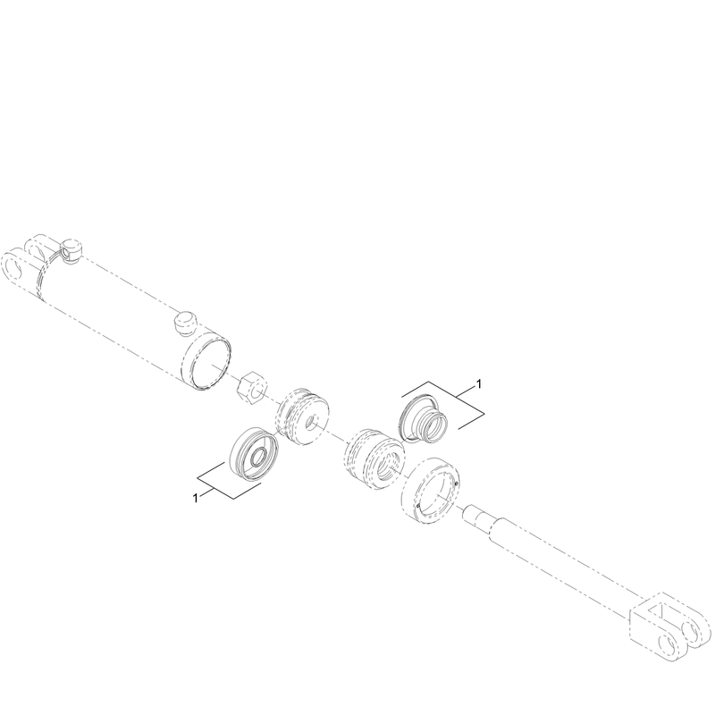 Hydraulic Cylinder Assembly No. 127-1798