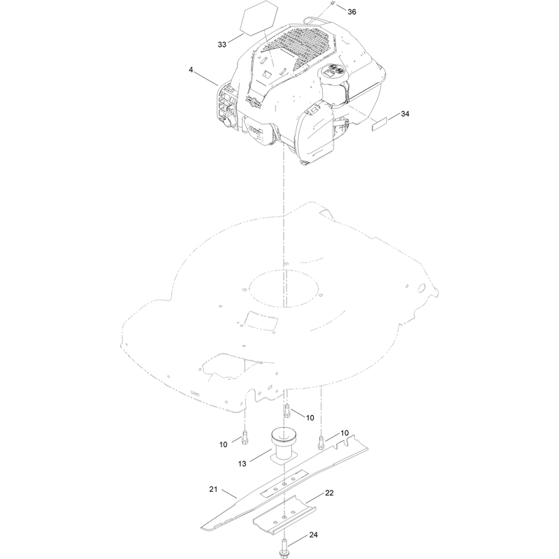 Engine and Blade Assembly