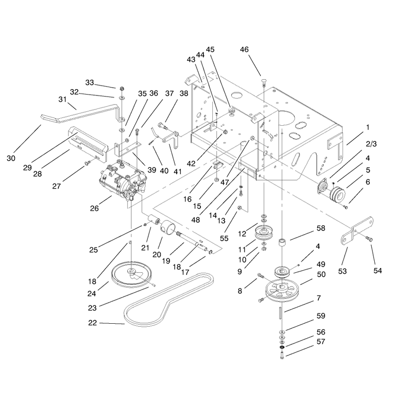 Transmission and Drive Pulley Assembly