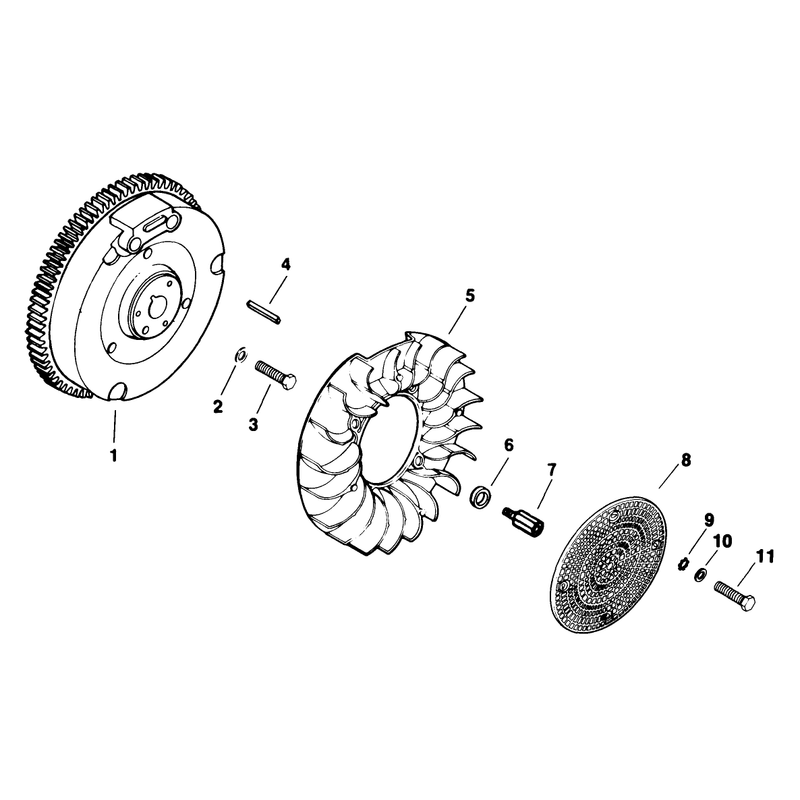 Flywheel Engine Kohler Model No M18qs-24615 Continued