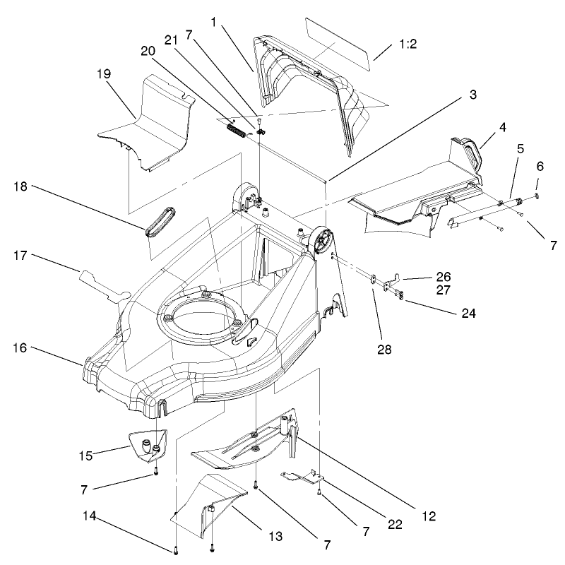 Deck Kickers and Recycler Plug Assembly