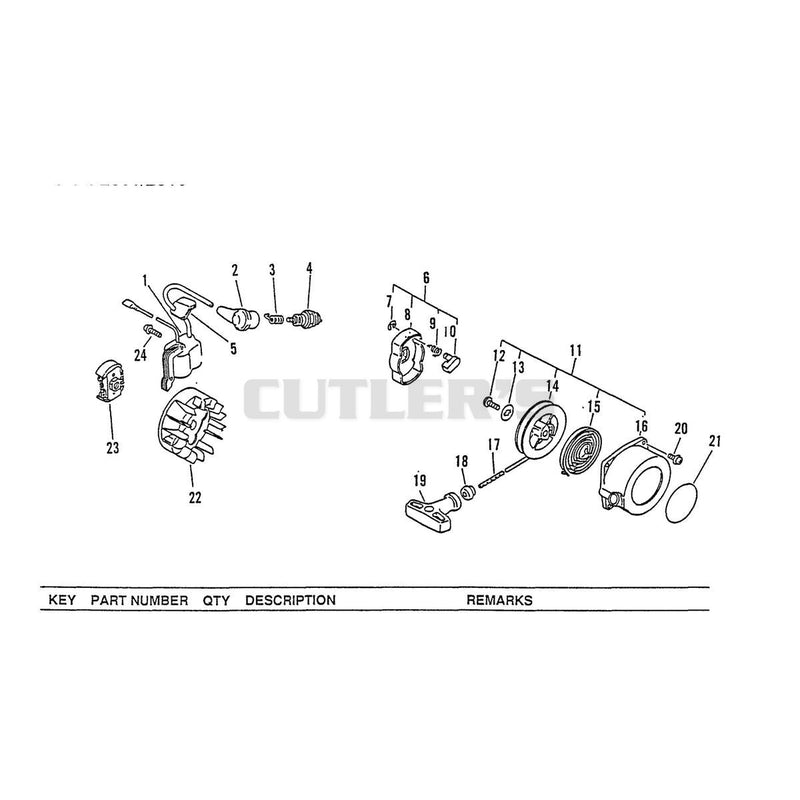 Ignition Clutch and Recoil Starter