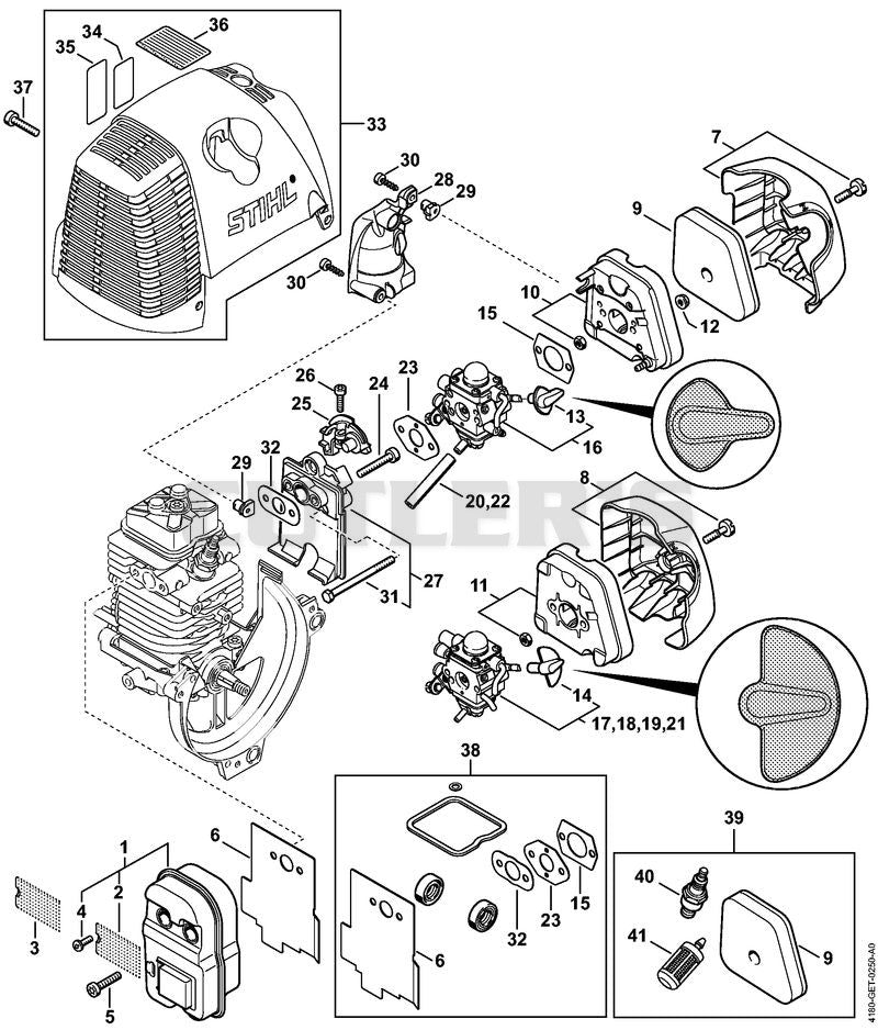 Muffler, Air filter
