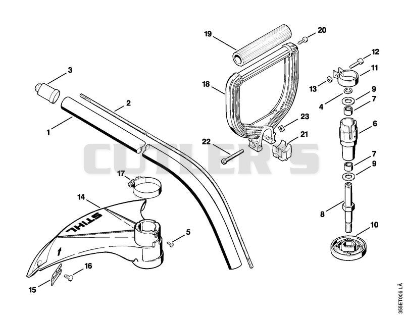 Drive tube assembly FS 72, Loop handle