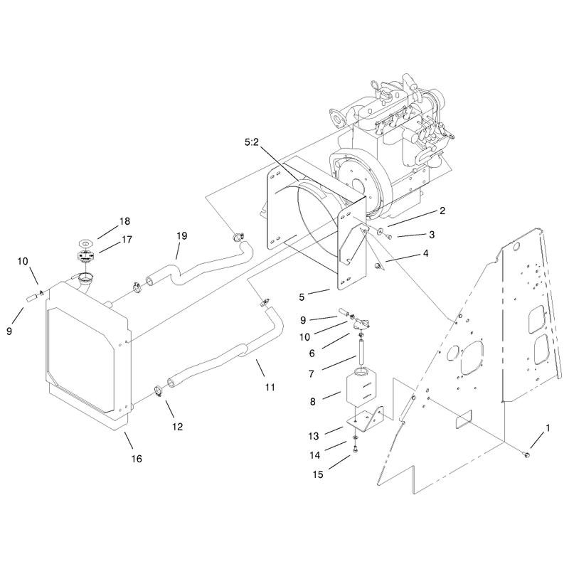 Radiator Mount Assembly