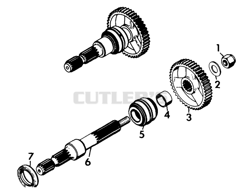 NUMBER TEN SHAFT - PTO DRIVE ASSEMBLY