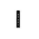 Ariens 07729400 Decal - Indicator 5 Pos (white background)