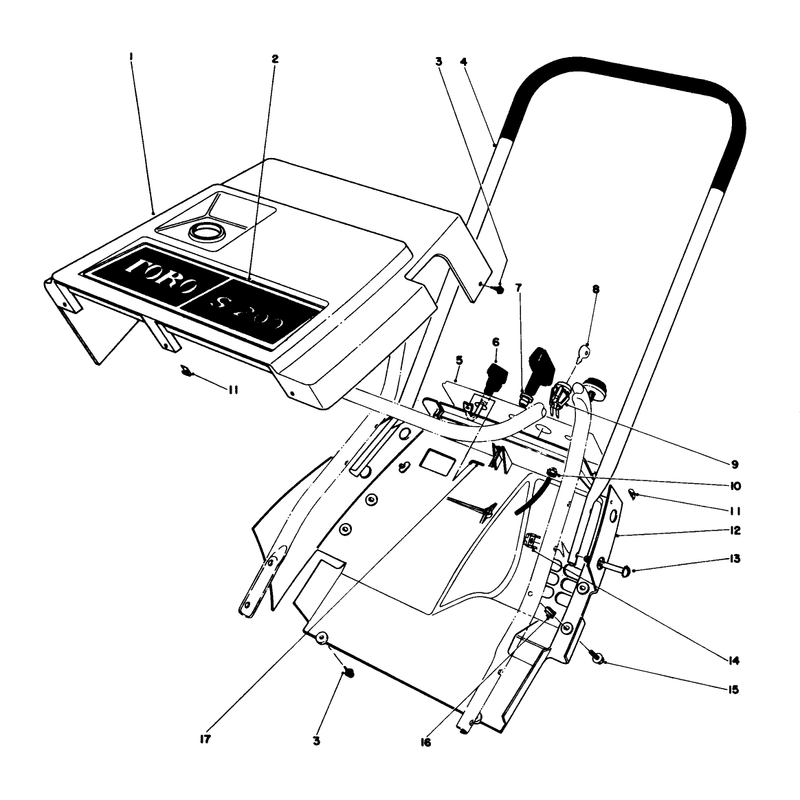 Shroud & Handle Assembly (model 38120)