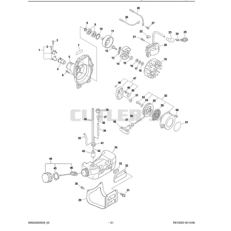 Ignition, Starter, Clutch, Fuel System
