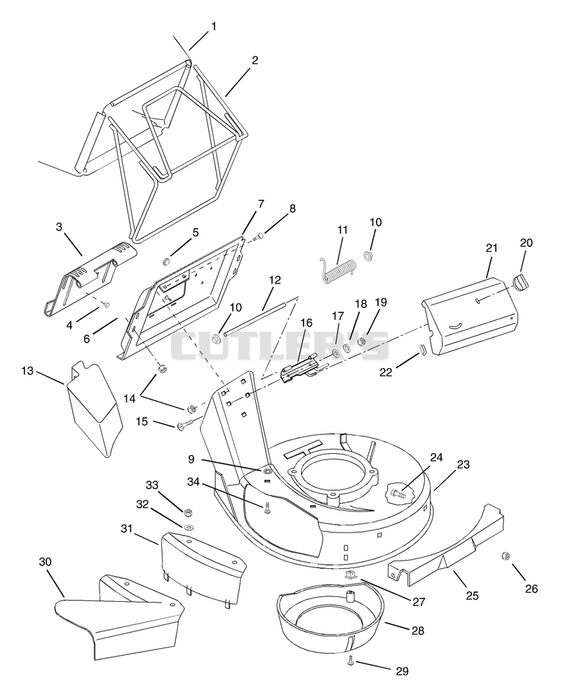 Mower Pan & Bag