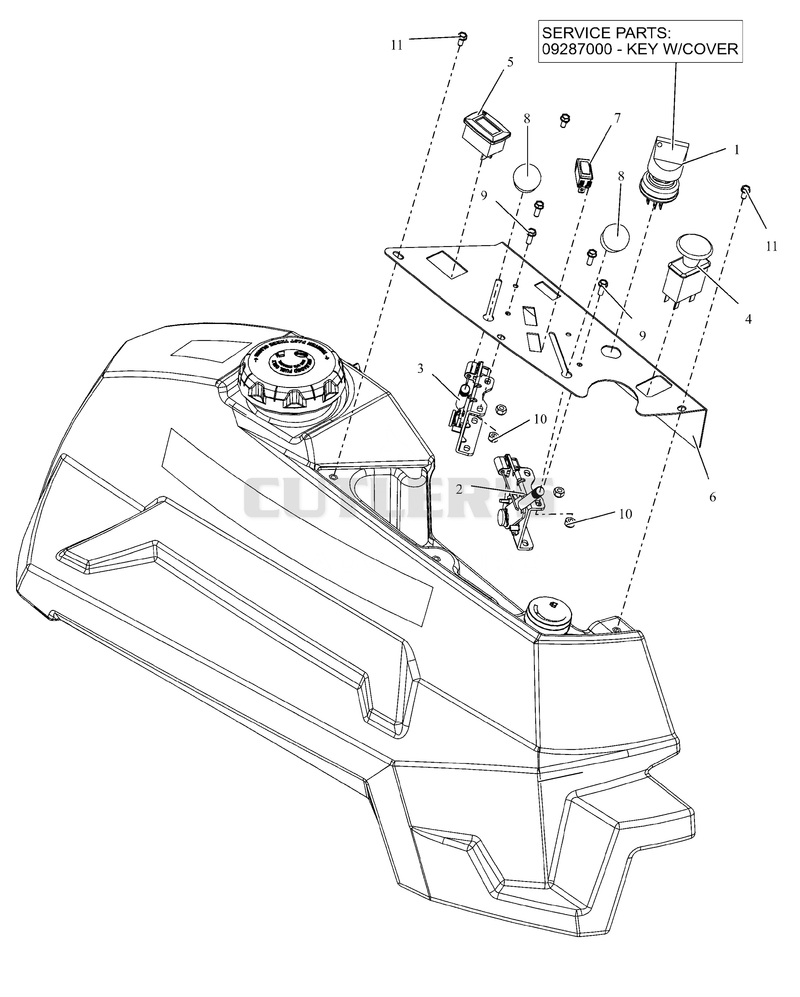 Control Panel - Kawasaki FX921