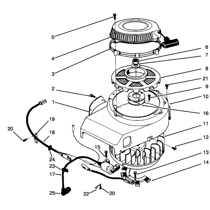 Recoil and Flywheel Assembly